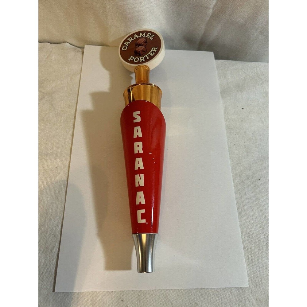 Saranac Caramel Porter Ale Beer Tap Handle,red,